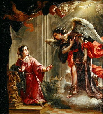 The Annunciation (oil on canvas) à Juan de Valdes Leal