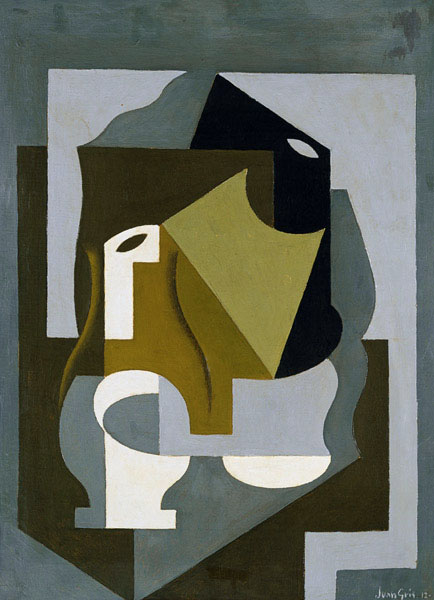 nature morte avec carafe à Juan Gris