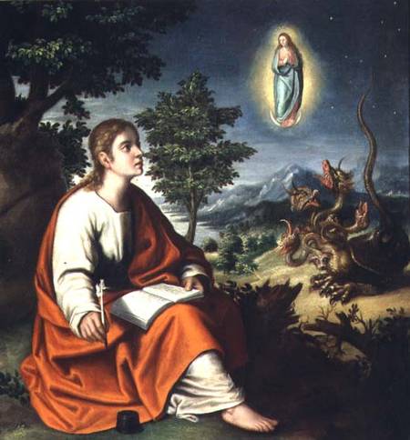 The Vision of St. John the Evangelist on Patmos à Juan Sanchez Cotan
