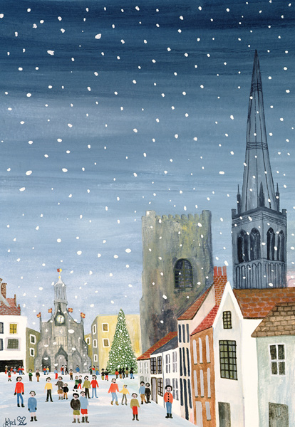Chichester CathedralA Snow Scene à Judy  Joel