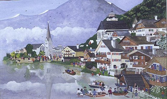 Hallstadt, Austria, 1995 (w/c)  à Judy  Joel