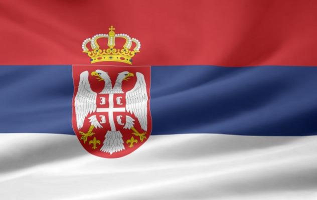 Serbische Flagge à Juergen Priewe