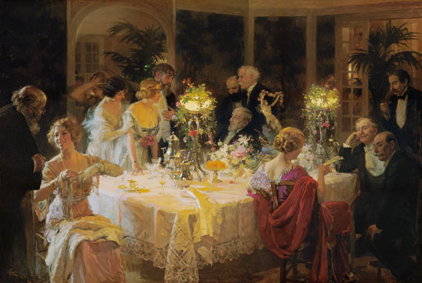 The End of Dinner à Jules Alexandre Grun
