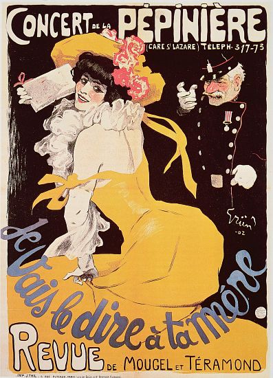 Poster for the Concert de la Pepiniere à Jules Alexandre Grun
