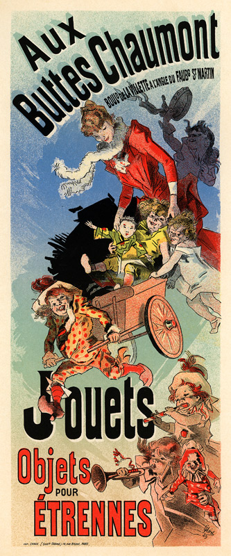 Aux Buttes Chaumont (Poster) à Jules Chéret