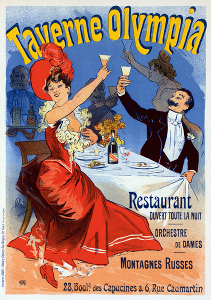 Taverne Olympia (Poster) à Jules Chéret