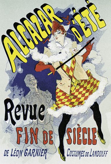 Poster advertising a show à Jules Chéret