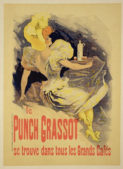 Reproduction of a poster advertising 'Punch Grassot' à Jules Chéret