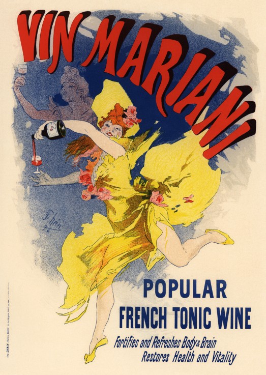 Advertising Poster for Wine Mariani à Jules Chéret