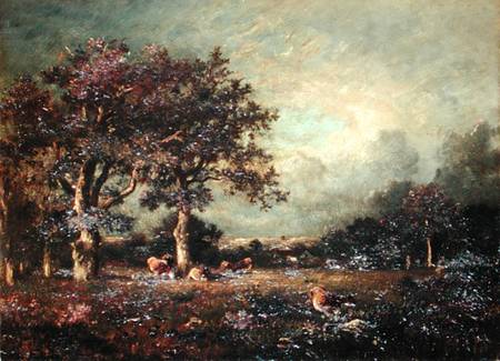 Landscape with Cows à Jules Dupré