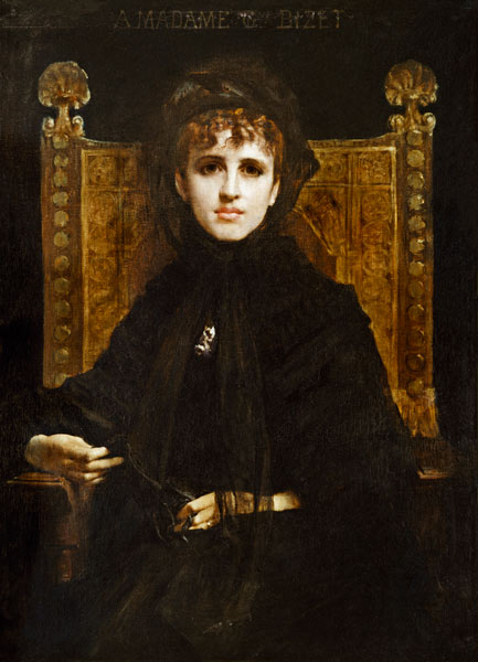 Portrait of Madame Georges Bizet (1849-1926) à Jules Elie Delaunay