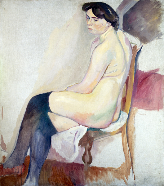 Nude with Black Stockings à Jules Pascin