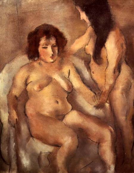 Two Nude Women (The Bordello) à Jules Pascin