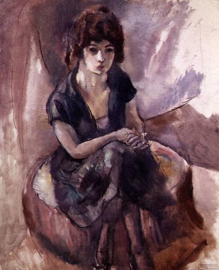 Seated Young Woman à Jules Pascin