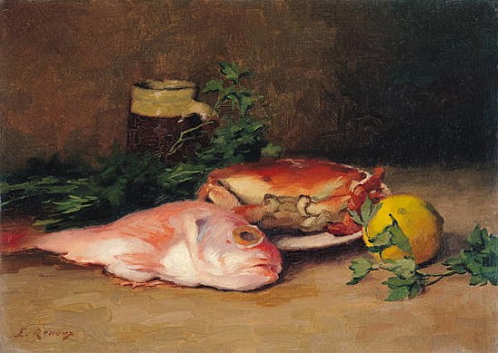Crab and Red Mullet à Jules Ernest Renoux