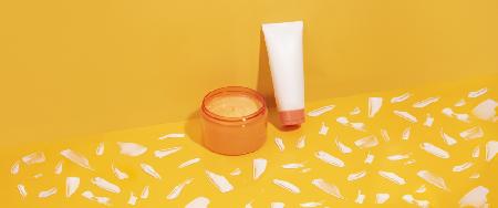 Cosmetics On Yellow