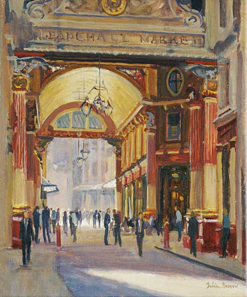 Leadenhall Market - the Crossroads (oil on canvas)  à Julian  Barrow