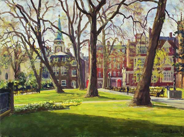 Mount Street Gardens, London (oil on canvas)  à Julian  Barrow
