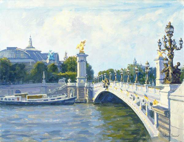 Pont Alexandre III, Paris (oil on canvas)  à Julian  Barrow