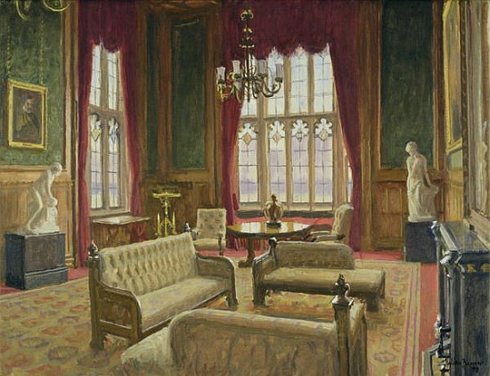 The River Room, Palace of Westminster (oil on canvas)  à Julian  Barrow