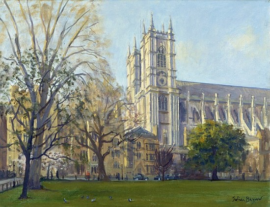 Westminster Abbey from Dean''s Yard (oil on canvas)  à Julian  Barrow