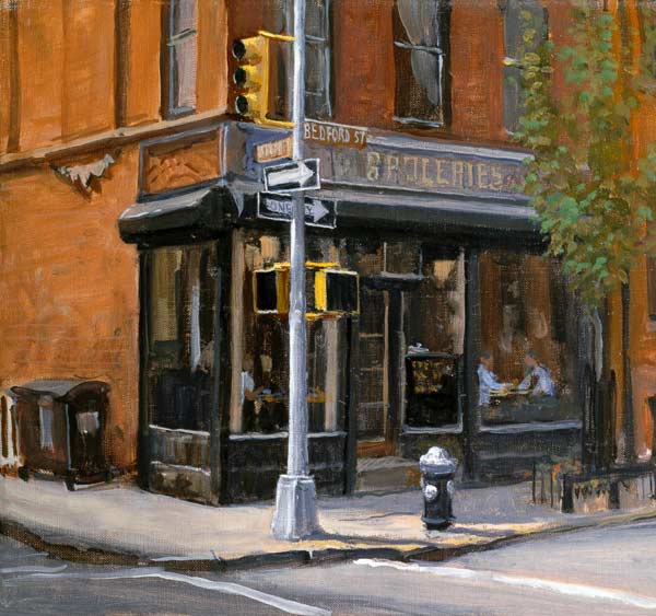 West Village Corner Shop, 1997 (oil on canvas)  à Julian  Barrow
