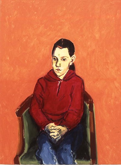 Portrait of a Girl (oil on canvas)  à Julie  Held