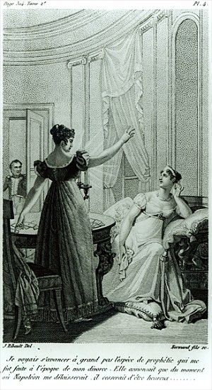 The Empress Josephine reveals the prophesy made to her Marie Anne Adelaide Le Normand at the time of à Julie Ribault