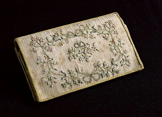 Purse (embroidered silk) à Julie (Madame Recamier) Bernard