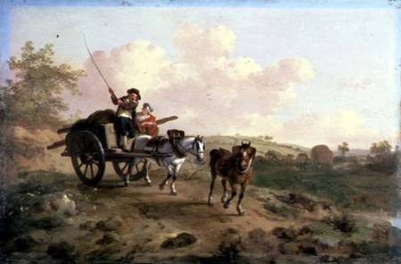 Going to Market  (for pair see 106158) à Julius Caesar Ibbetson