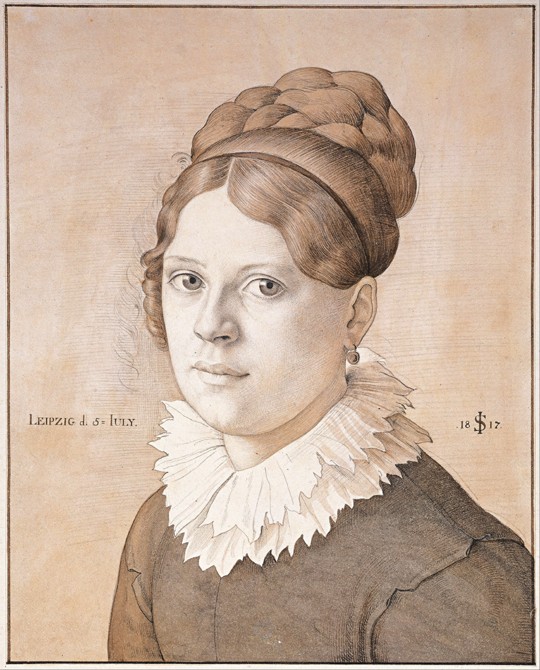 Portrait of Henriette Schnorr von Carolsfeld à Julius Schnorr von Carolsfeld