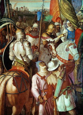 The Saracen Army outside Paris, 730-32 AD à Julius Schnorr von Carolsfeld