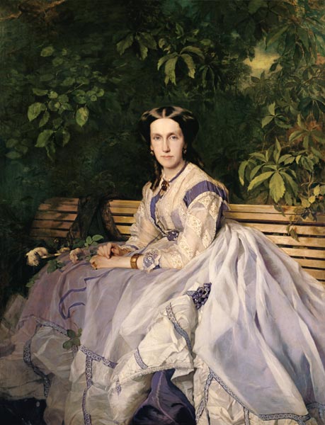 portrait d'Amalie Jane de Kap-herr à Julius Scholtz