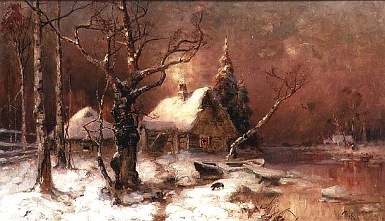 Winter Landscape à Julius Sergius Klever