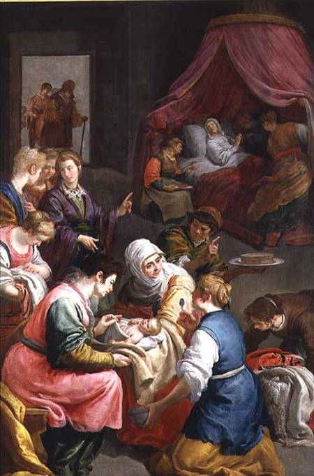 The Birth of the Virgin à Jusepe or Jose Leonardo