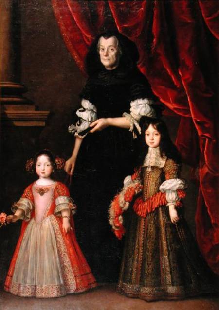 Ferdinando II (1610-70) Grand Duke of Tuscany and Maria Ludovica de' Medici with the Governess à Justus Susterman