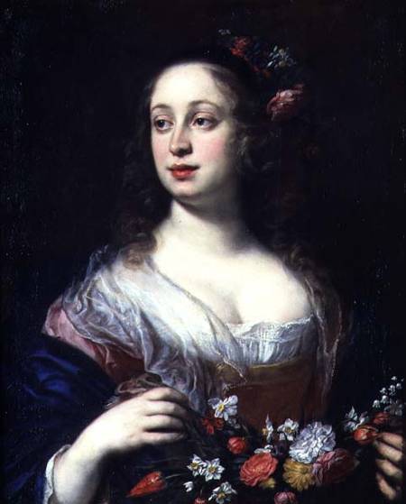Portrait of Vittoria della Rovere dressed as Flora à Justus Susterman
