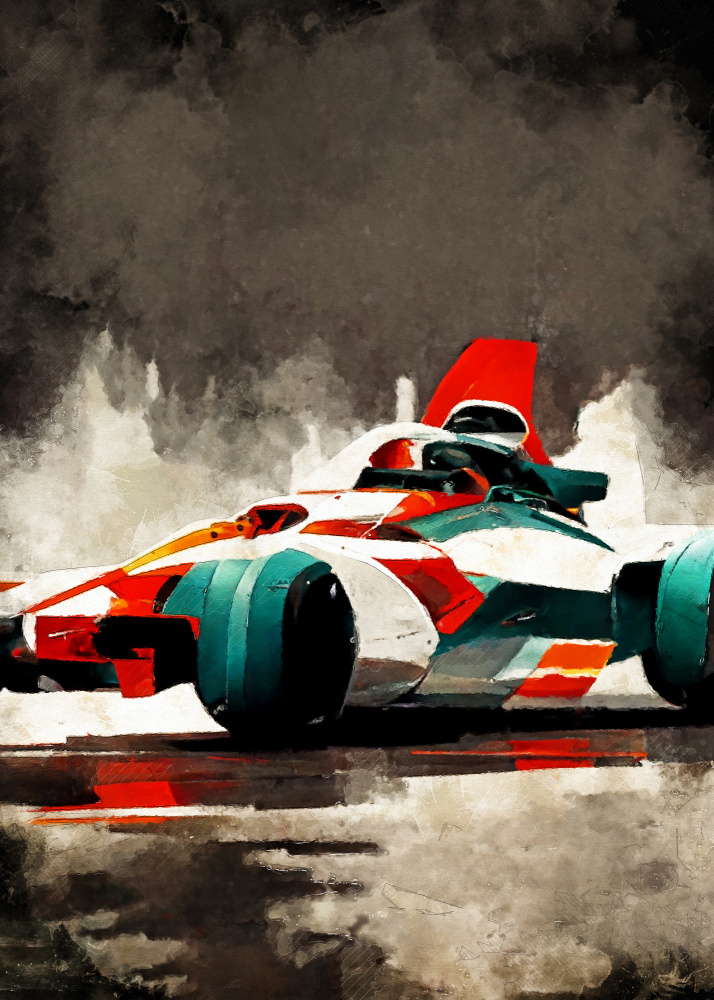 Formula 1 sport art à Justyna Jaszke