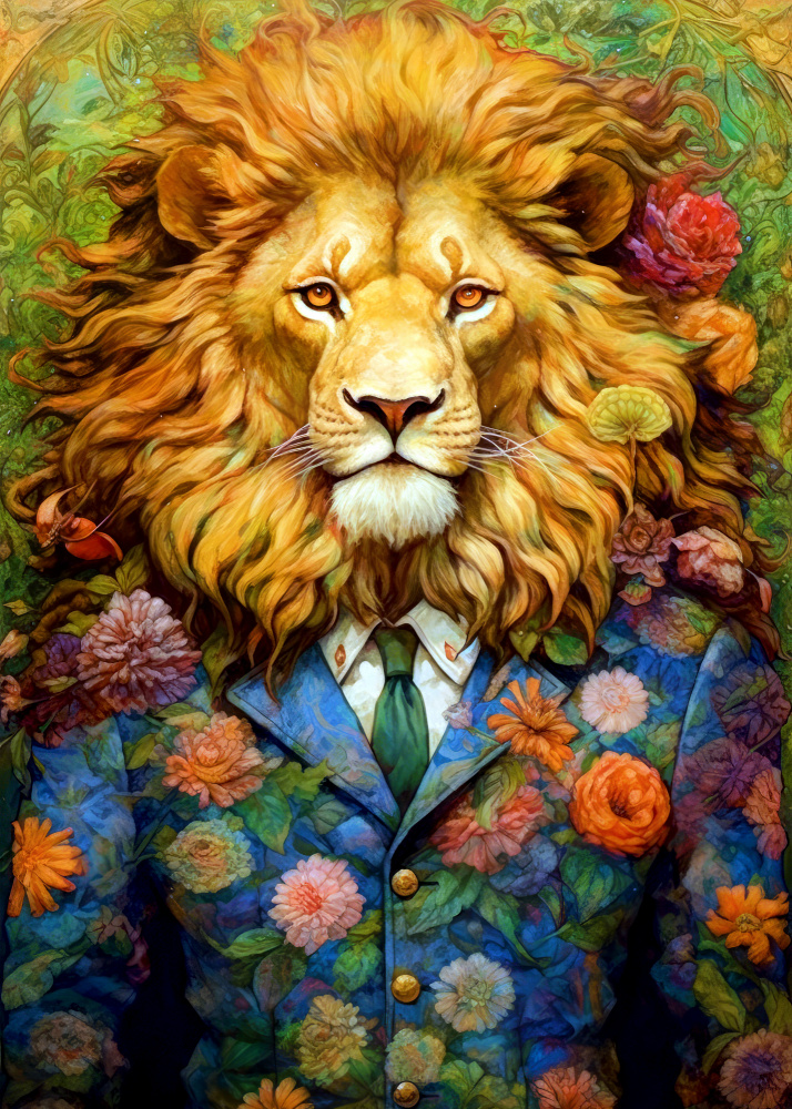 Lion animal art #lion à Justyna Jaszke