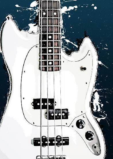 White guitar