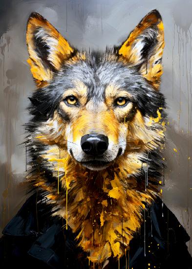 Wolf animal art #wolf