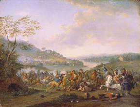Schlacht an einem Fluss à Karel Breydel