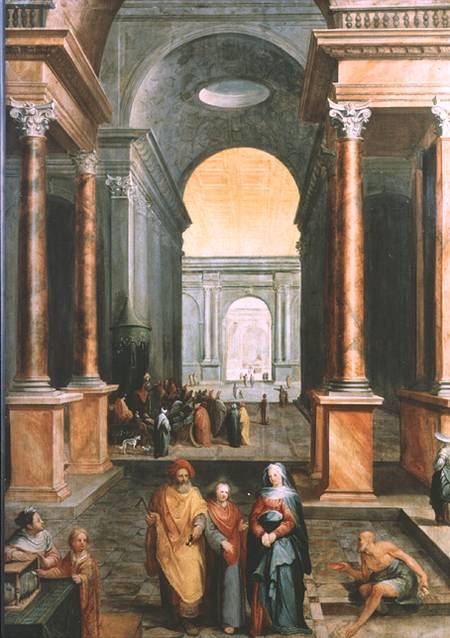 Christ in the Temple à Karel Van Mander