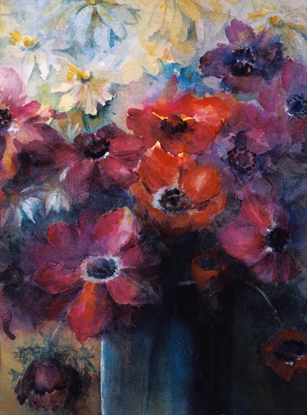 Caen Anemones with Daisies  à Karen  Armitage