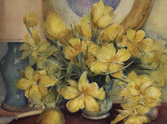 Double Yellow Tulips  à Karen  Armitage