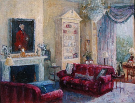 Interior, Ennismore Gardens (oil on canvas)  à Karen  Armitage