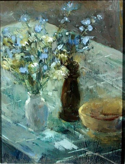 Myosotis Bleu, 2002 (oil on canvas)  à Karen  Armitage