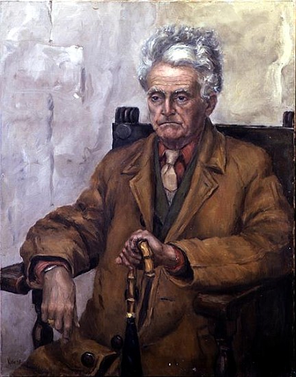 The Pensioner (oil on canvas)  à Karen  Armitage