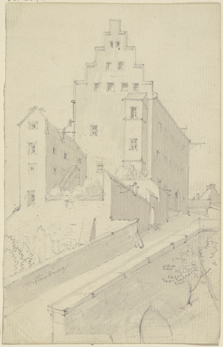 Burganlage mit getreppter Giebelfassade à Karl Ballenberger
