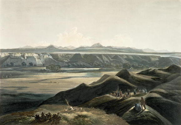 View of the Rocky Mountains, plate 44 from Volume 2 of 'Travels in the Interior of North America', e à Karl Bodmer